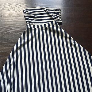 Petal & Pup Navy and White Striped Maxi Dress